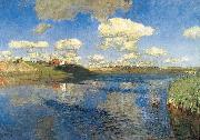 Isaac Levitan Lake. Russia china oil painting artist
